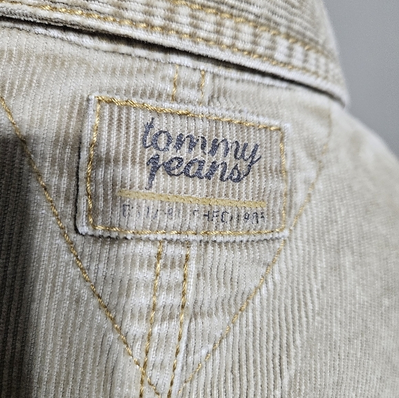 Tommy Hilfiger Corduroy Tan Jacket, Cropped Length, XL, Vintage - Picture 4 of 7
